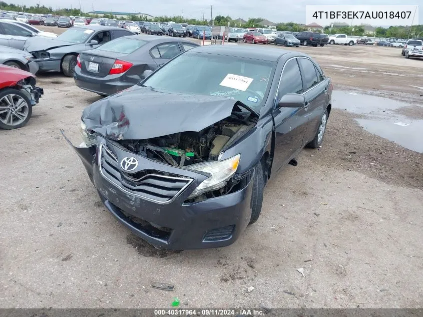 4T1BF3EK7AU018407 2010 Toyota Camry Le