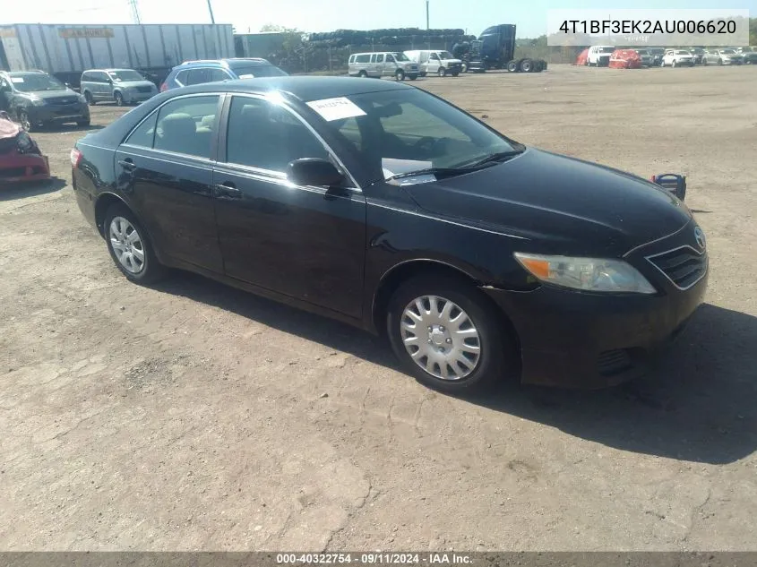 2010 Toyota Camry VIN: 4T1BF3EK2AU006620 Lot: 40322754