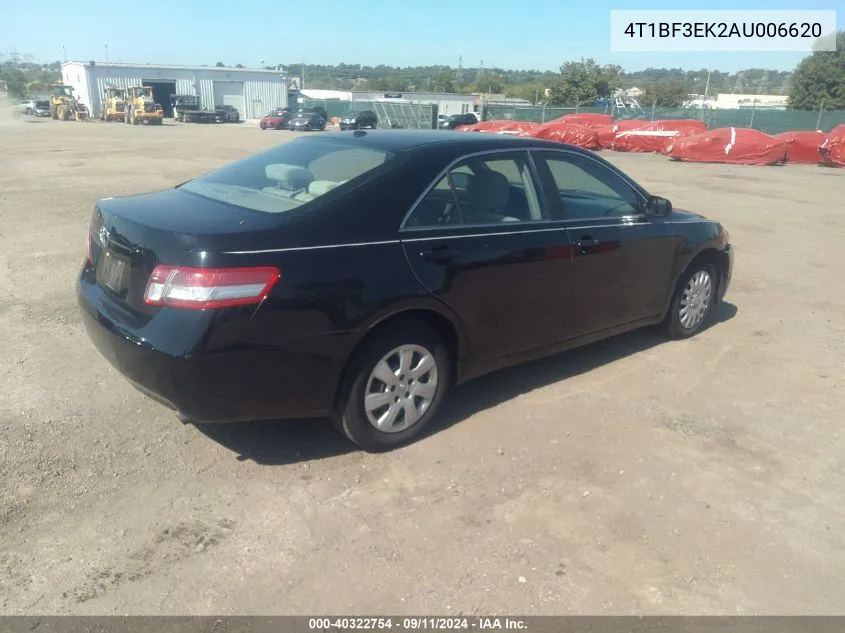 2010 Toyota Camry VIN: 4T1BF3EK2AU006620 Lot: 40322754