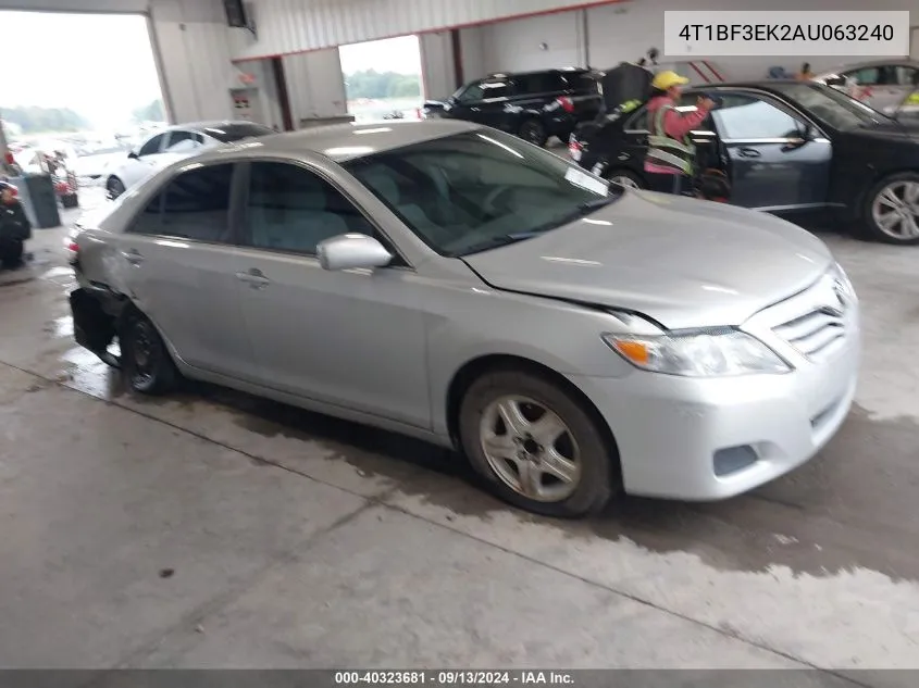 2010 Toyota Camry Se/Le/Xle VIN: 4T1BF3EK2AU063240 Lot: 40323681