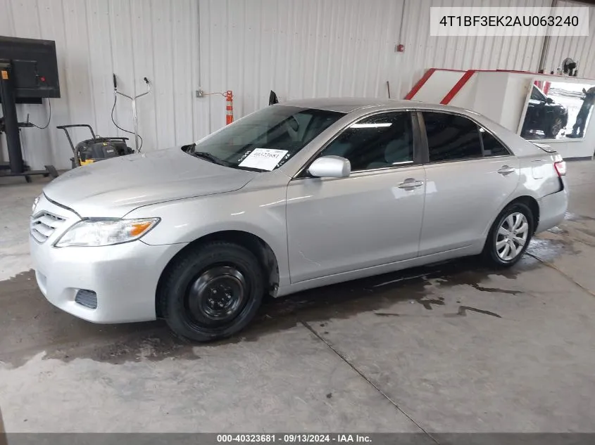 4T1BF3EK2AU063240 2010 Toyota Camry Se/Le/Xle