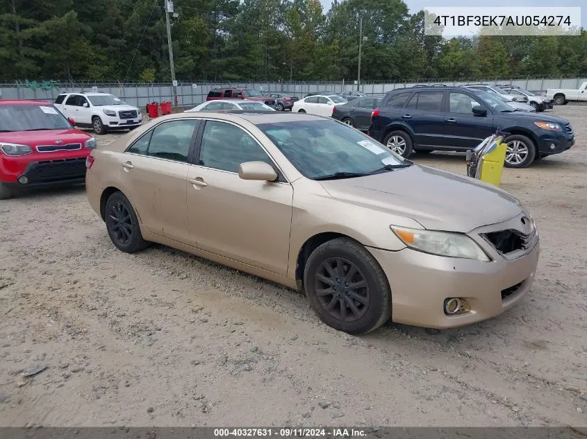 2010 Toyota Camry Xle VIN: 4T1BF3EK7AU054274 Lot: 40327631