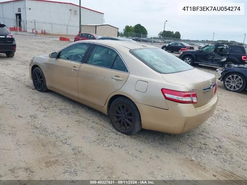 2010 Toyota Camry Xle VIN: 4T1BF3EK7AU054274 Lot: 40327631