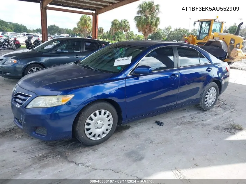 2010 Toyota Camry Base (Retail Orders Only) (A5) VIN: 4T1BF3EK5AU552909 Lot: 40330187