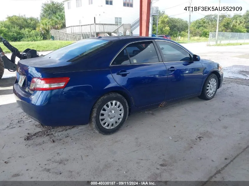 2010 Toyota Camry Base (Retail Orders Only) (A5) VIN: 4T1BF3EK5AU552909 Lot: 40330187