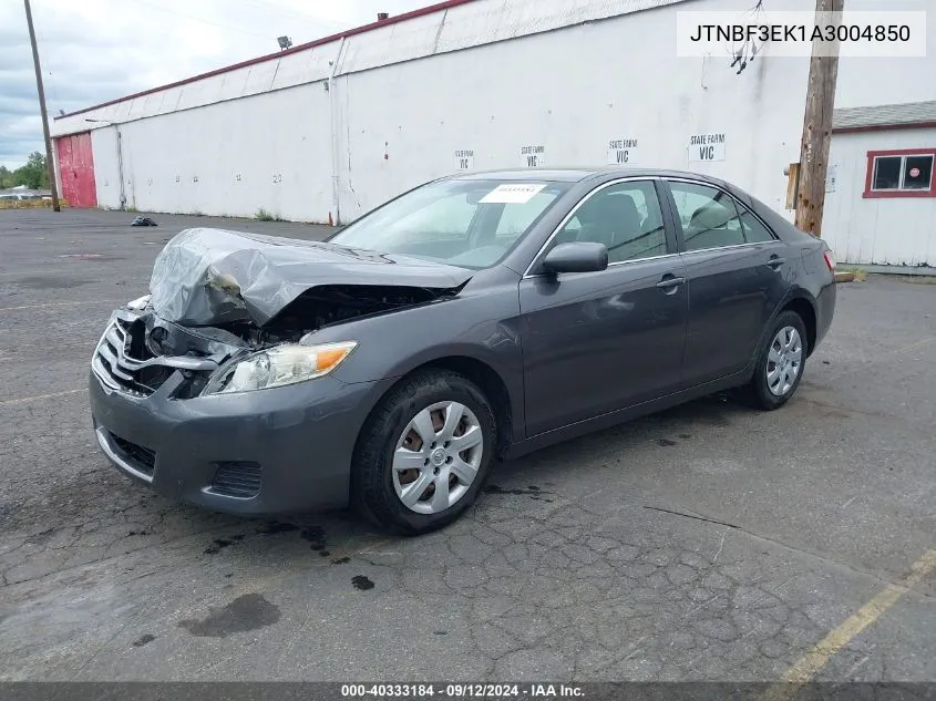 2010 Toyota Camry Le VIN: JTNBF3EK1A3004850 Lot: 40333184