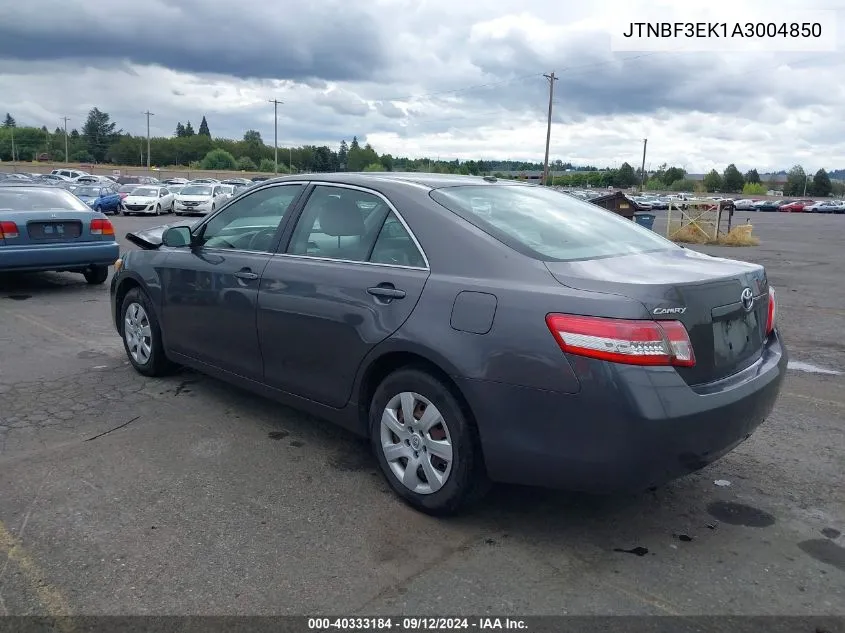 2010 Toyota Camry Le VIN: JTNBF3EK1A3004850 Lot: 40333184