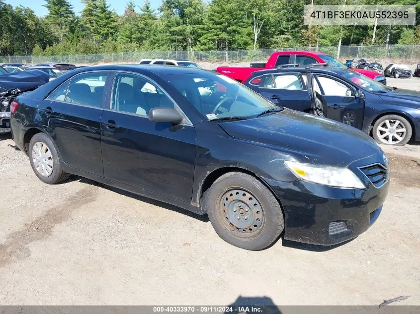 2010 Toyota Camry Le VIN: 4T1BF3EK0AU552395 Lot: 40333970