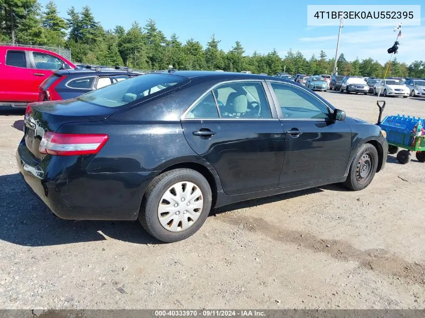 2010 Toyota Camry Le VIN: 4T1BF3EK0AU552395 Lot: 40333970