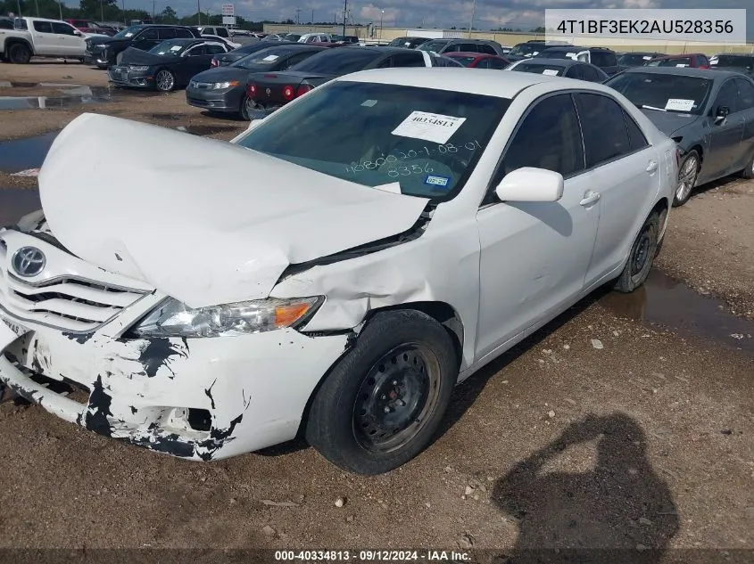 2010 Toyota Camry Se/Le/Xle VIN: 4T1BF3EK2AU528356 Lot: 40334813