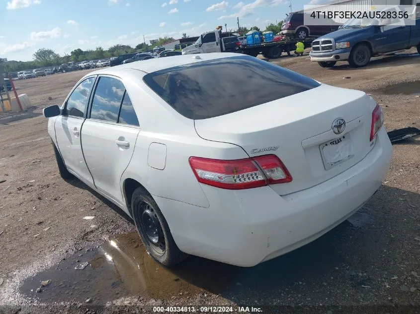 2010 Toyota Camry Se/Le/Xle VIN: 4T1BF3EK2AU528356 Lot: 40334813