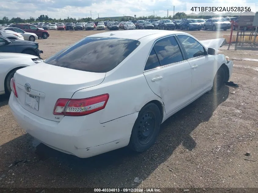 2010 Toyota Camry Se/Le/Xle VIN: 4T1BF3EK2AU528356 Lot: 40334813