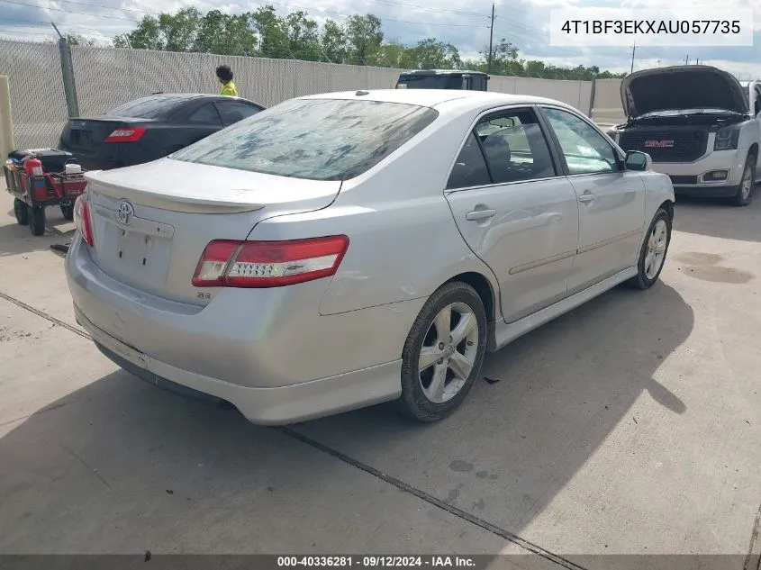 4T1BF3EKXAU057735 2010 Toyota Camry Se