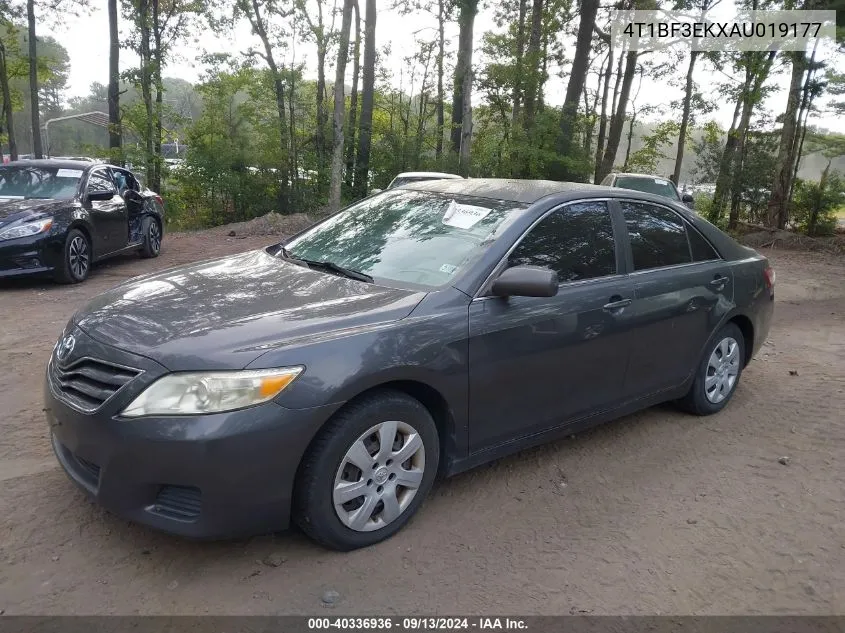 2010 Toyota Camry Le VIN: 4T1BF3EKXAU019177 Lot: 40336936