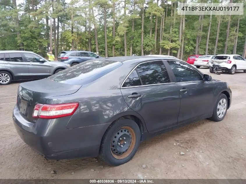 2010 Toyota Camry Le VIN: 4T1BF3EKXAU019177 Lot: 40336936