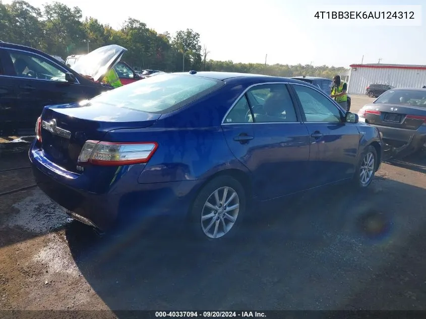 2010 Toyota Camry Hybrid VIN: 4T1BB3EK6AU124312 Lot: 40337094