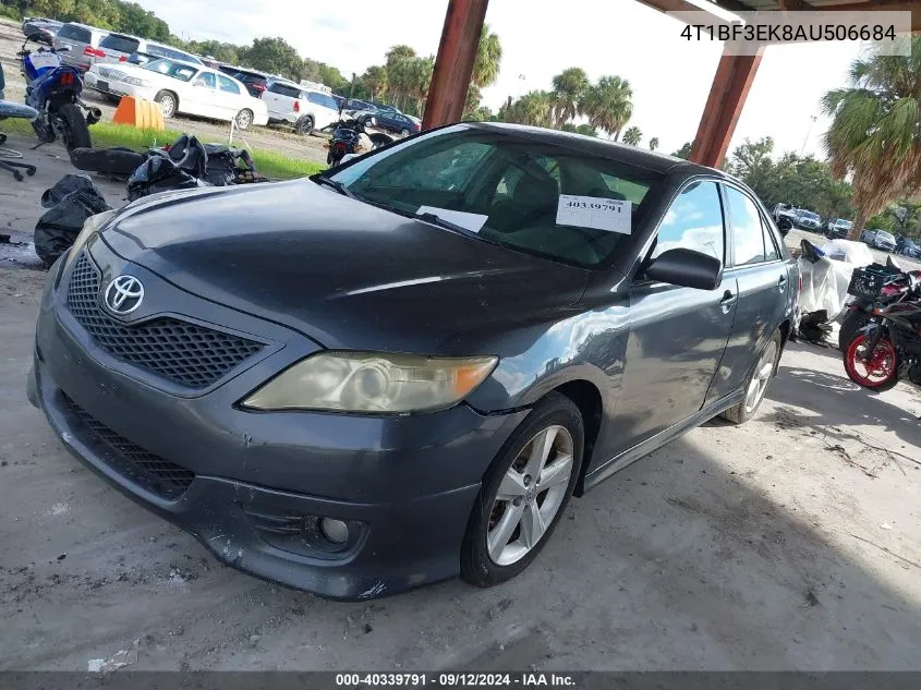 2010 Toyota Camry Se VIN: 4T1BF3EK8AU506684 Lot: 40339791