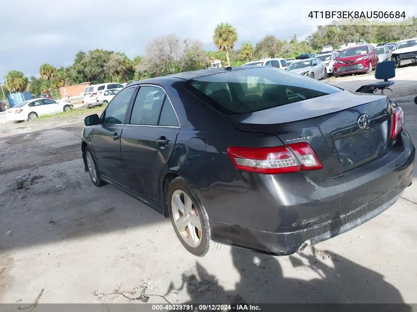 2010 Toyota Camry Se VIN: 4T1BF3EK8AU506684 Lot: 40339791