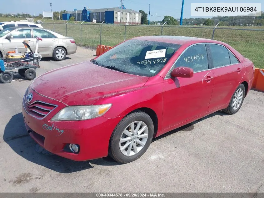 4T1BK3EK9AU106984 2010 Toyota Camry Xle V6