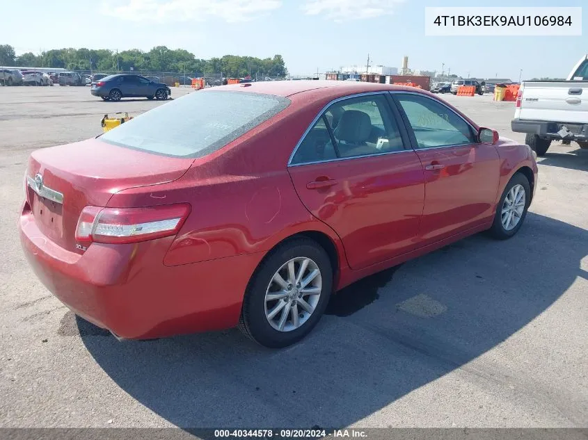 2010 Toyota Camry Xle V6 VIN: 4T1BK3EK9AU106984 Lot: 40344578