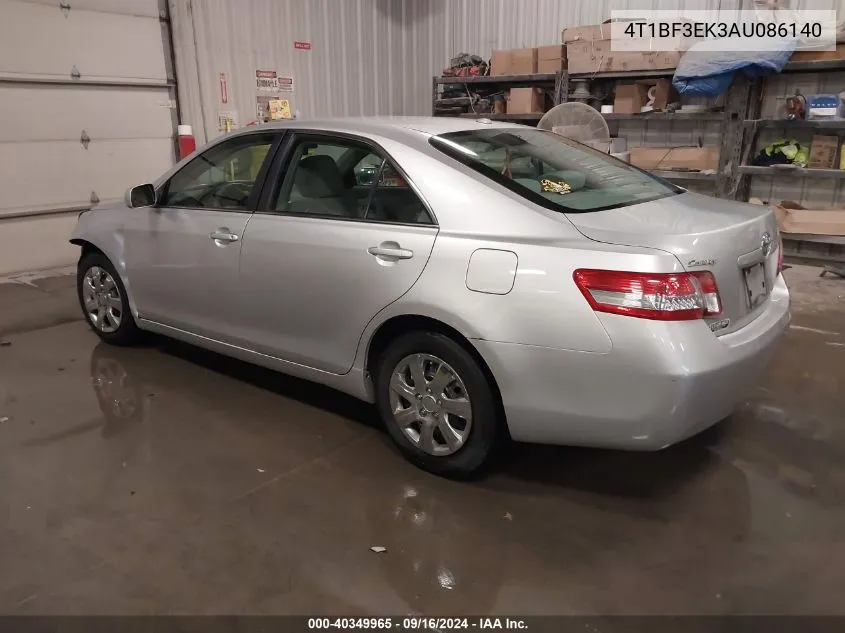 2010 Toyota Camry Le VIN: 4T1BF3EK3AU086140 Lot: 40349965