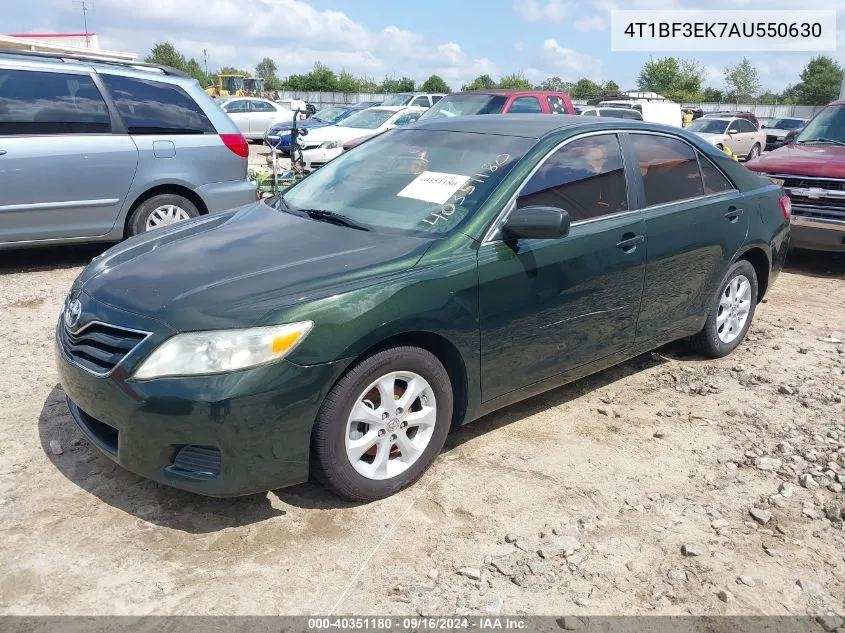 2010 Toyota Camry Le VIN: 4T1BF3EK7AU550630 Lot: 40351180