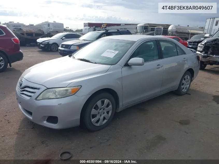 4T4BF3EK8AR049607 2010 Toyota Camry Se/Le/Xle