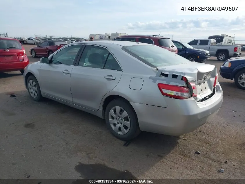 4T4BF3EK8AR049607 2010 Toyota Camry Se/Le/Xle