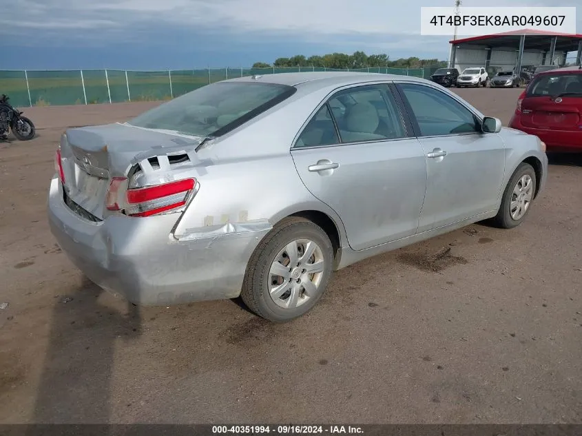 4T4BF3EK8AR049607 2010 Toyota Camry Se/Le/Xle