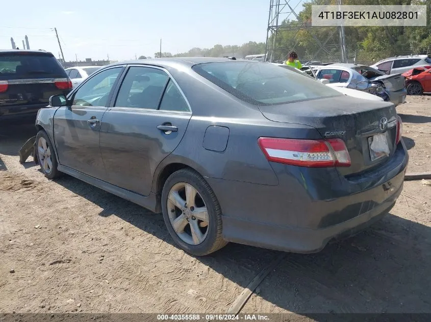 4T1BF3EK1AU082801 2010 Toyota Camry Se