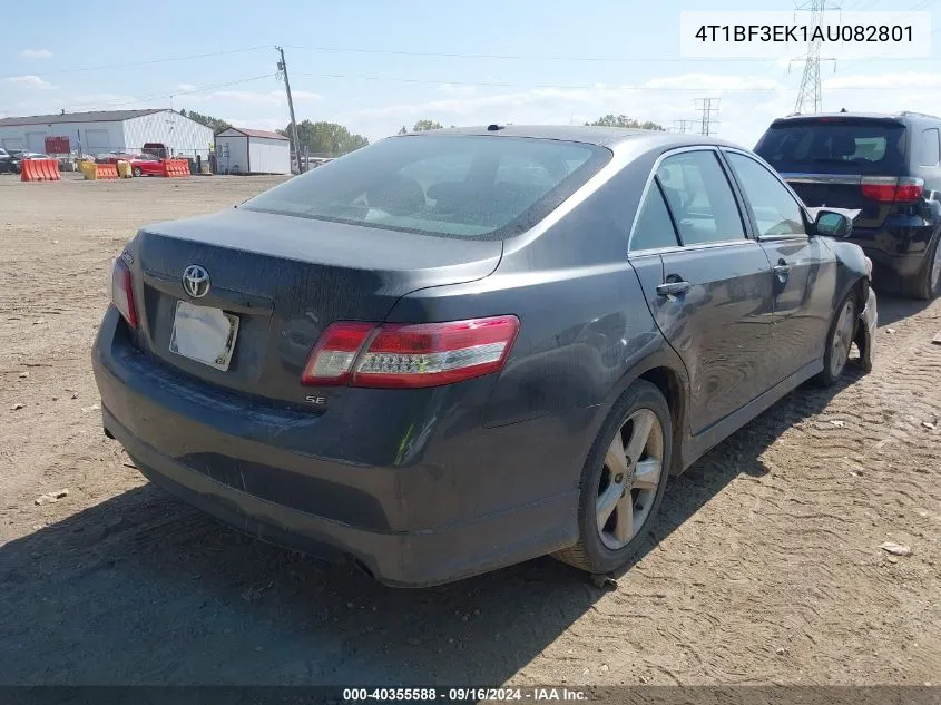 2010 Toyota Camry Se VIN: 4T1BF3EK1AU082801 Lot: 40355588