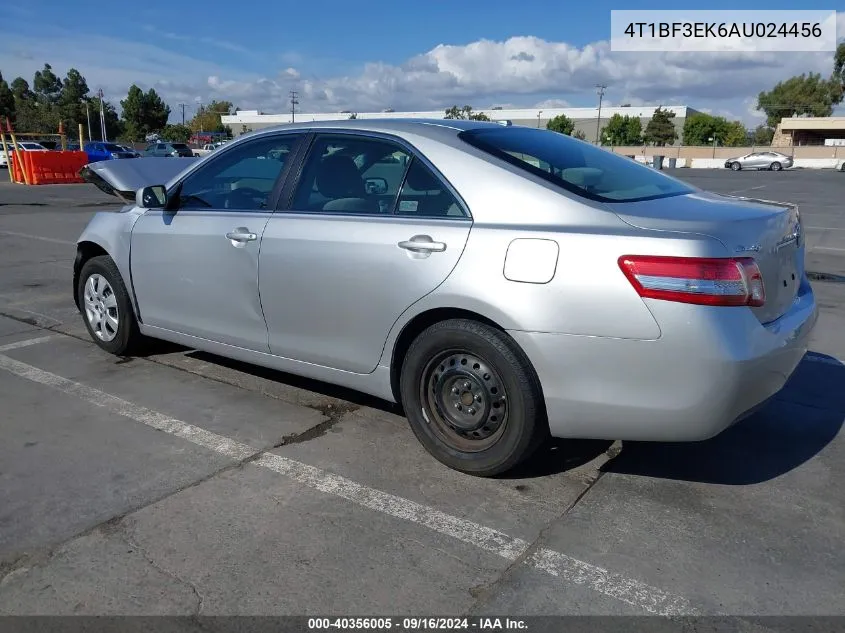 2010 Toyota Camry Le VIN: 4T1BF3EK6AU024456 Lot: 40356005