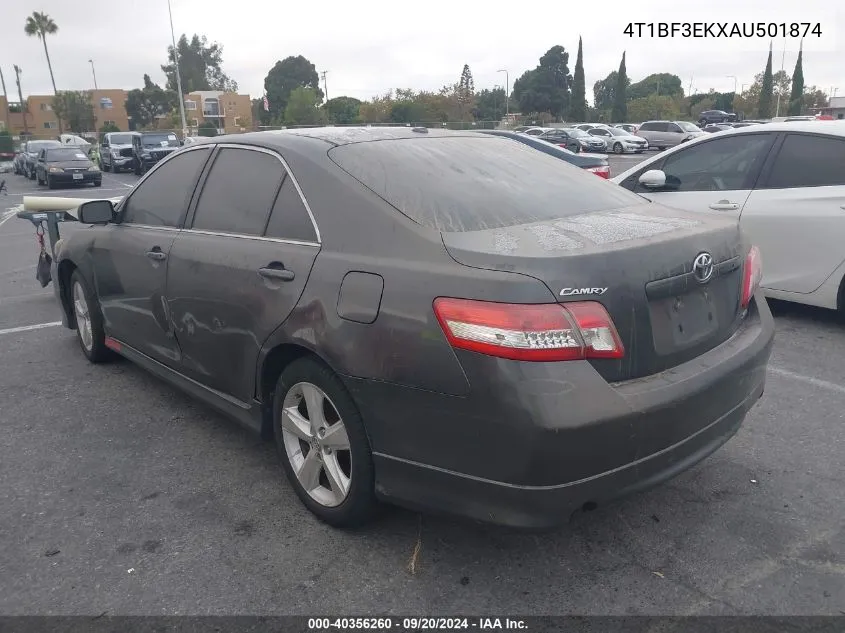 2010 Toyota Camry Se VIN: 4T1BF3EKXAU501874 Lot: 40356260