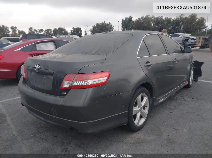 2010 Toyota Camry Se VIN: 4T1BF3EKXAU501874 Lot: 40356260