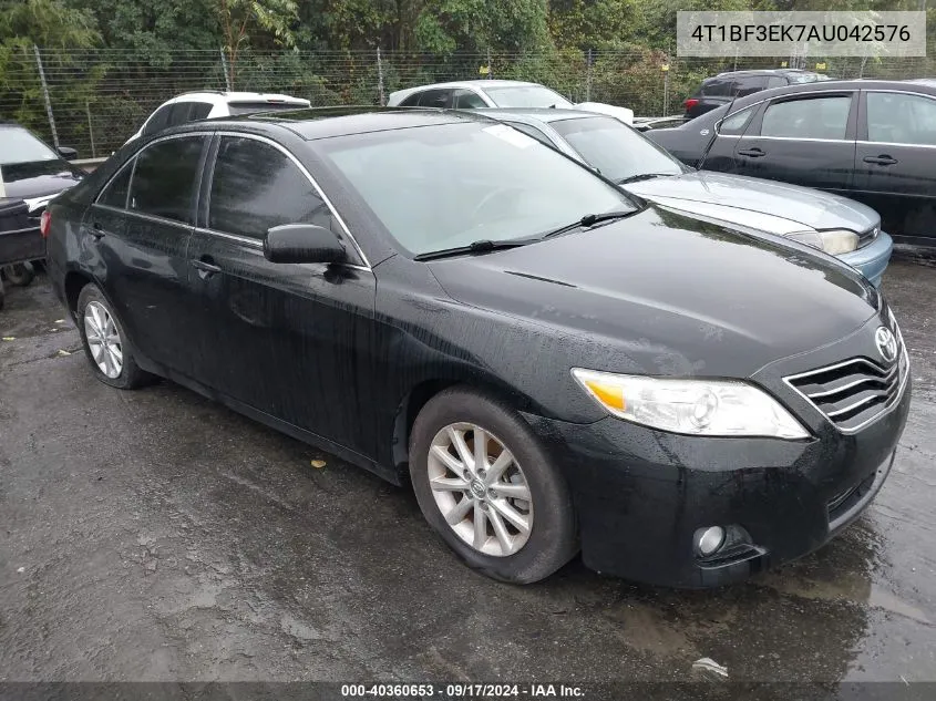 2010 Toyota Camry Xle VIN: 4T1BF3EK7AU042576 Lot: 40360653