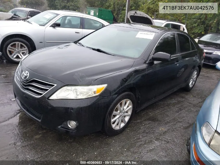 2010 Toyota Camry Xle VIN: 4T1BF3EK7AU042576 Lot: 40360653