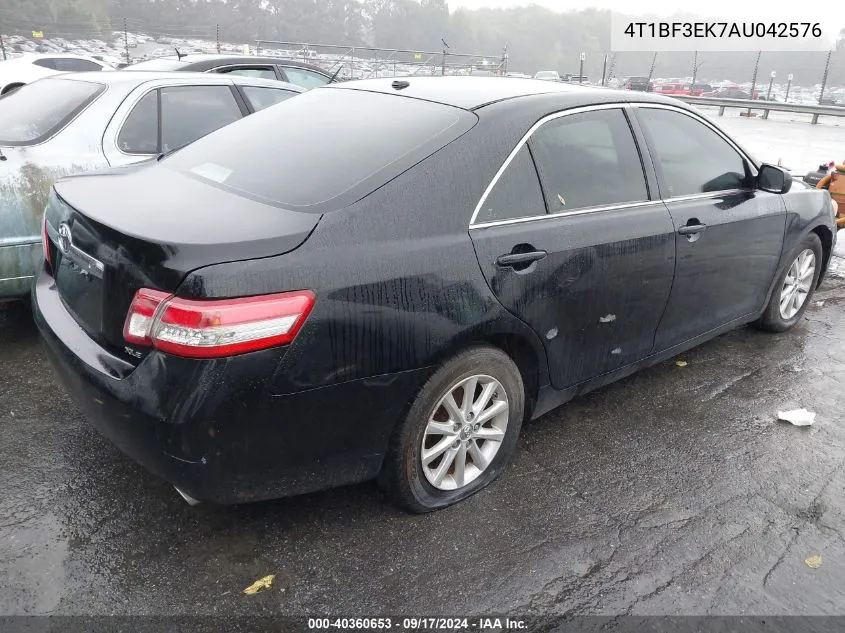 2010 Toyota Camry Xle VIN: 4T1BF3EK7AU042576 Lot: 40360653