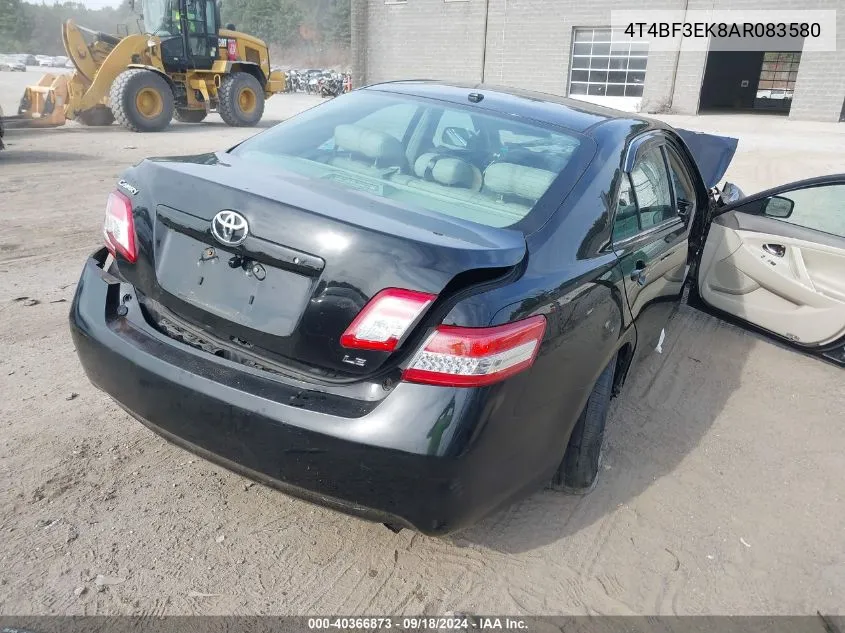 2010 Toyota Camry Le VIN: 4T4BF3EK8AR083580 Lot: 40366873