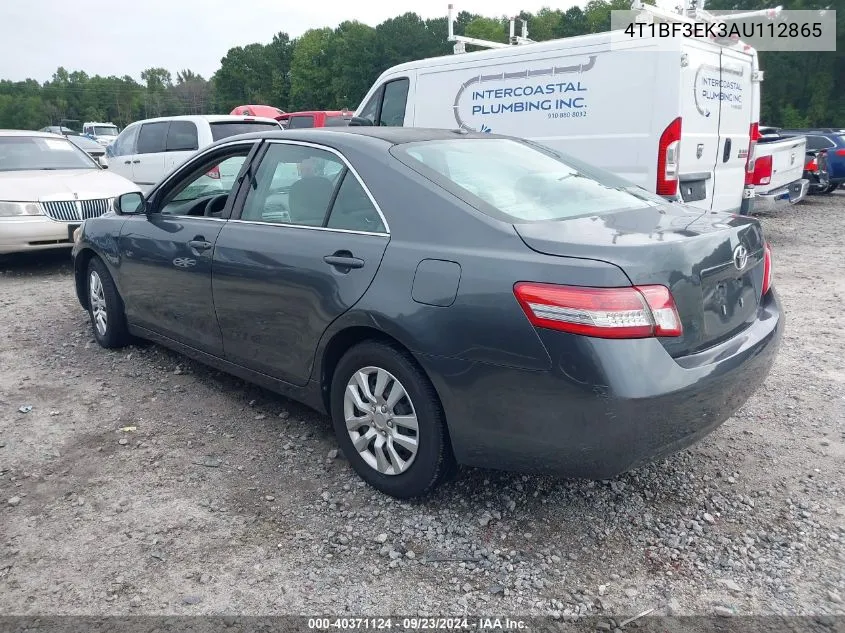 2010 Toyota Camry Le VIN: 4T1BF3EK3AU112865 Lot: 40371124