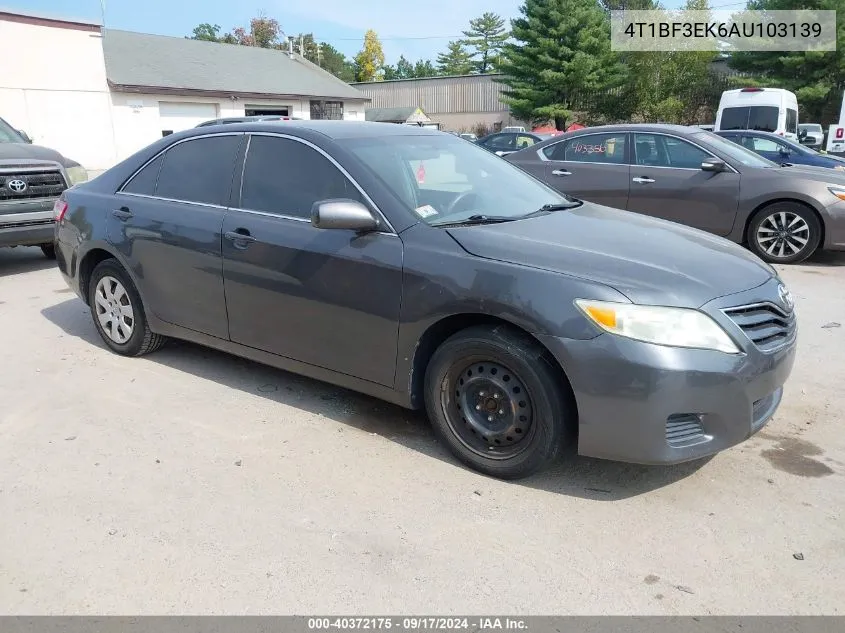 2010 Toyota Camry Le VIN: 4T1BF3EK6AU103139 Lot: 40372175