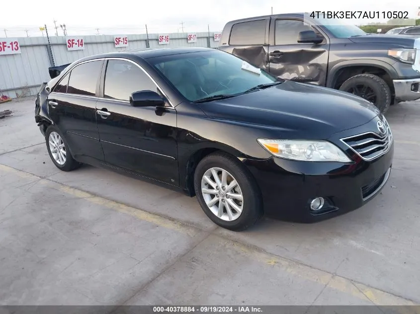 4T1BK3EK7AU110502 2010 Toyota Camry Xle V6