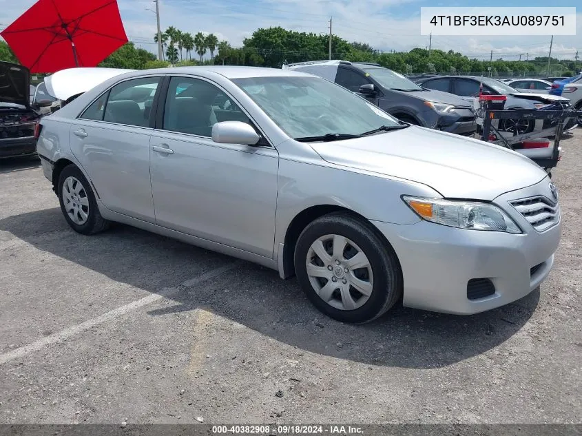 2010 Toyota Camry Base (Retail Orders Only) (A5) VIN: 4T1BF3EK3AU089751 Lot: 40382908