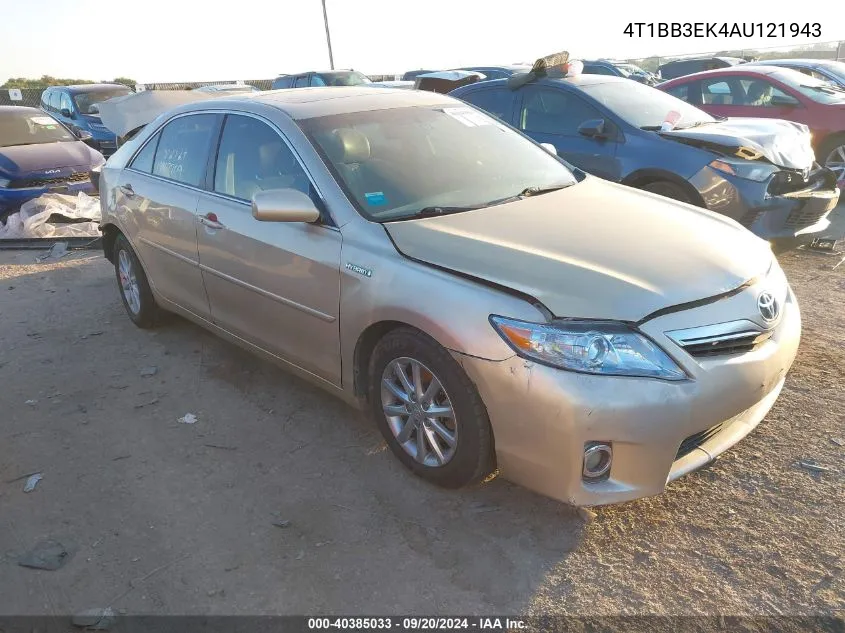 2010 Toyota Camry Hybrid VIN: 4T1BB3EK4AU121943 Lot: 40385033