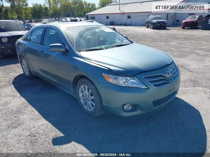 2010 Toyota Camry Xle VIN: 4T1BF3EK4AU580989 Lot: 40388855