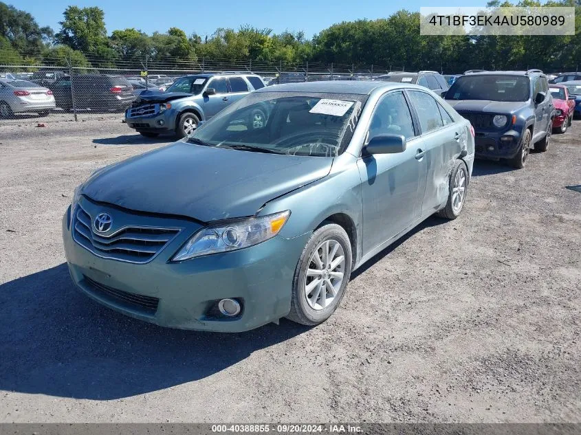 2010 Toyota Camry Xle VIN: 4T1BF3EK4AU580989 Lot: 40388855