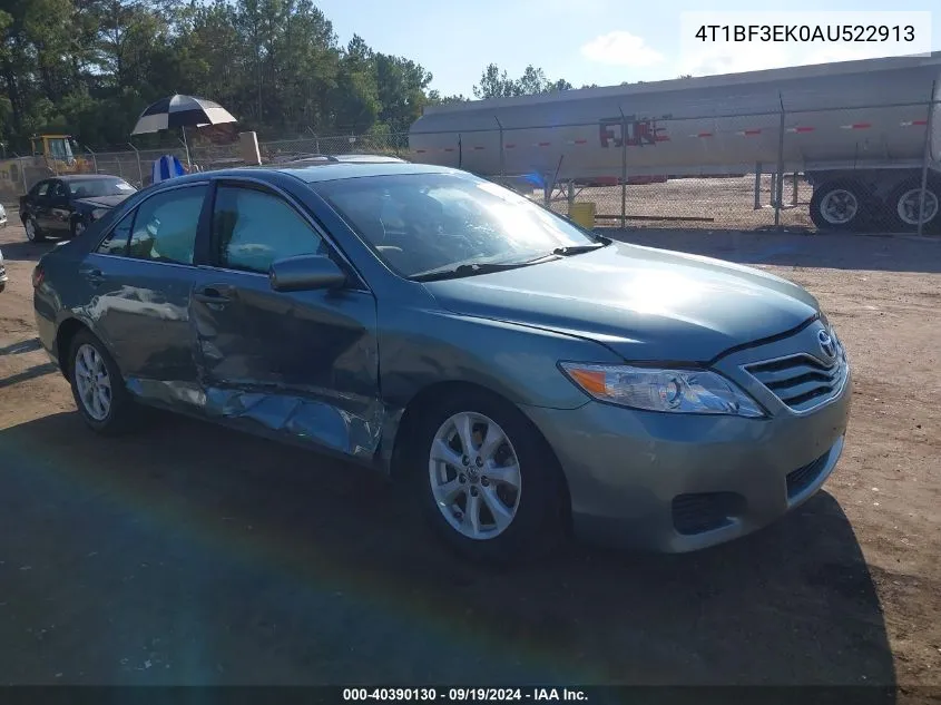 2010 Toyota Camry Se/Le/Xle VIN: 4T1BF3EK0AU522913 Lot: 40390130