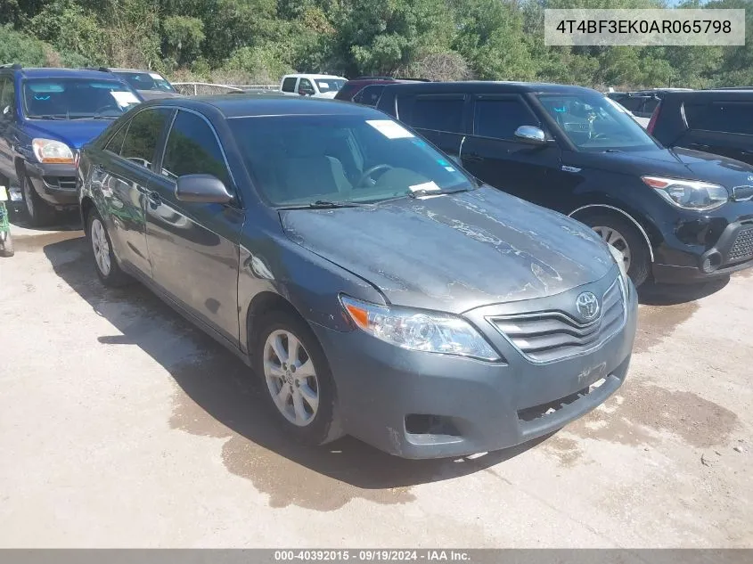 4T4BF3EK0AR065798 2010 Toyota Camry Le