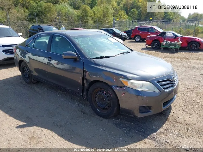 2010 Toyota Camry Le VIN: 4T1BF3EK9AU088118 Lot: 40399790