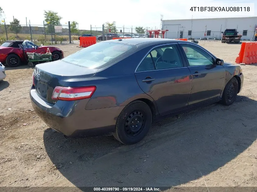 2010 Toyota Camry Le VIN: 4T1BF3EK9AU088118 Lot: 40399790