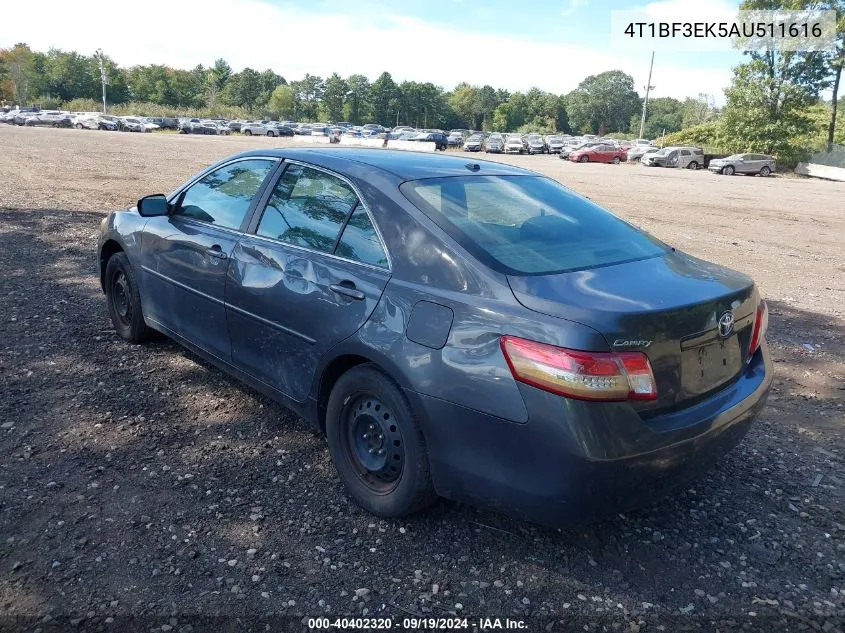 2010 Toyota Camry Le VIN: 4T1BF3EK5AU511616 Lot: 40402320